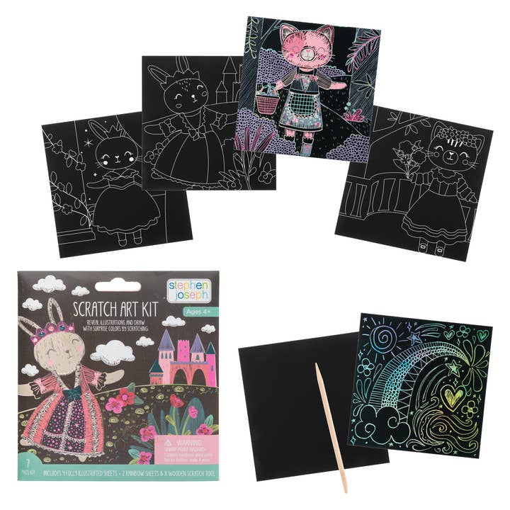 Stephen Joseph Gifts - Wholesale Art Set - Kids & Baby - Scratch Art Kit2