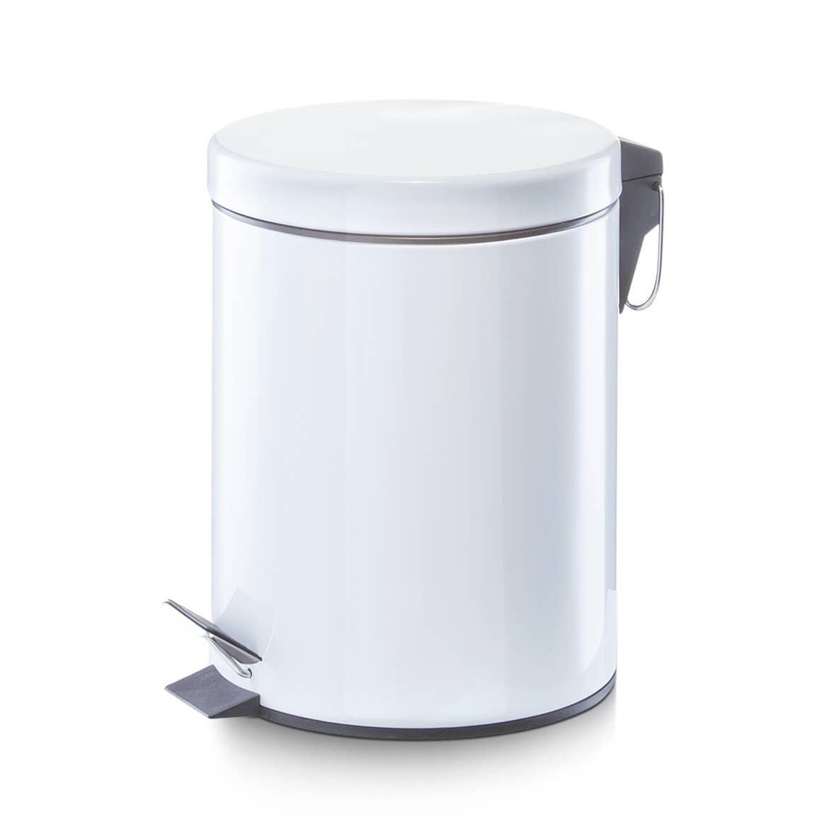 Pedal bin, 5 L, metal/plastic, white for wholesale on Faire0