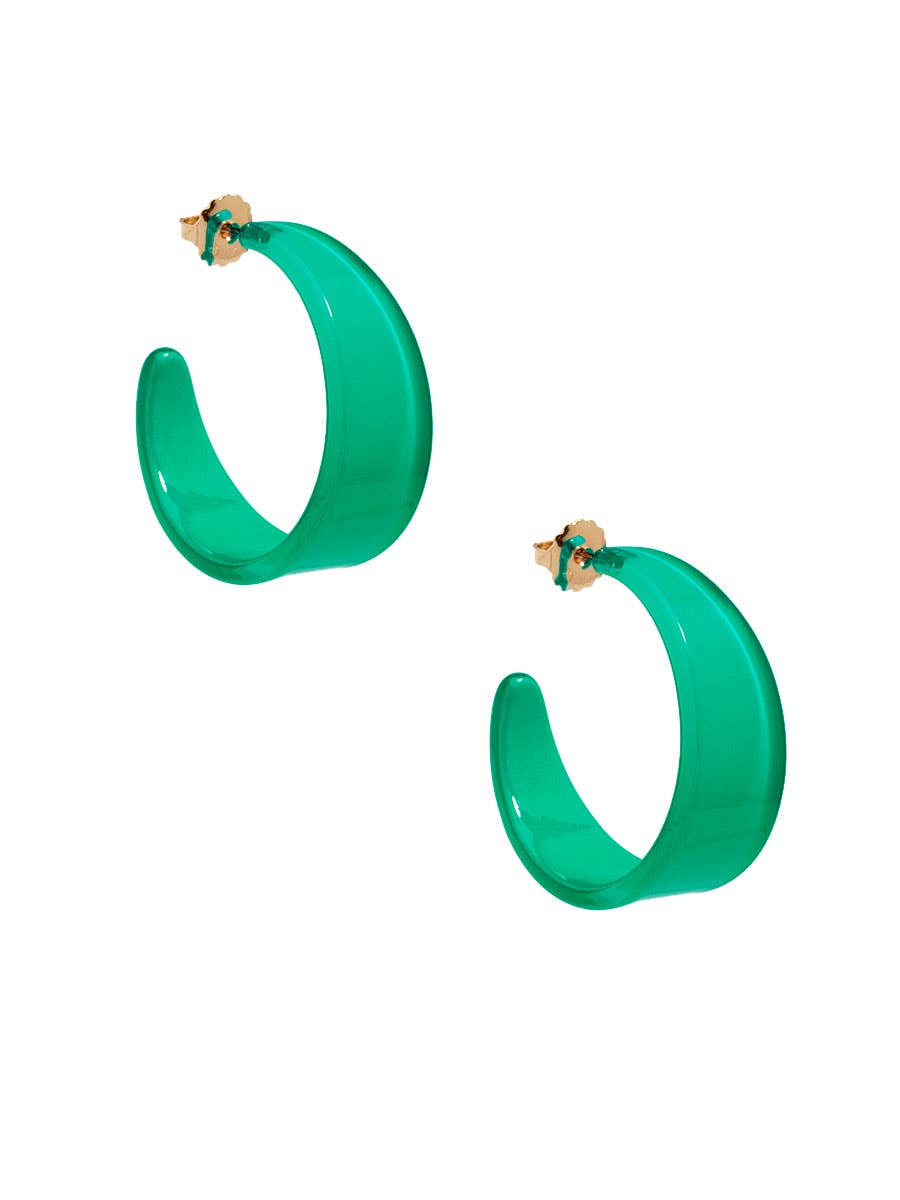 ZENZII Jewelry - Wholesale Hoop Earrings - Chunky Resin Hoop Earring8