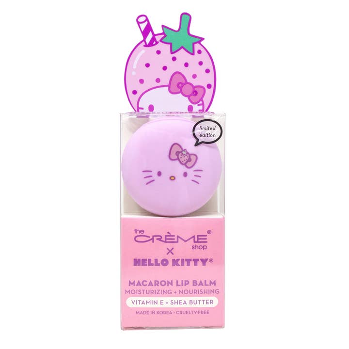 The Crème Shop x Hello Kitty Macaron Lip Balm for wholesale by GenFresh