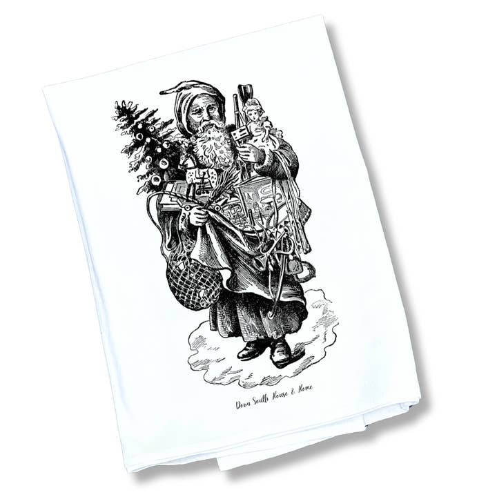 Asciugamano da cucina Babbo Natale del Vecchio Mondo per la vendita all'ingrosso da parte di Down South House & Home