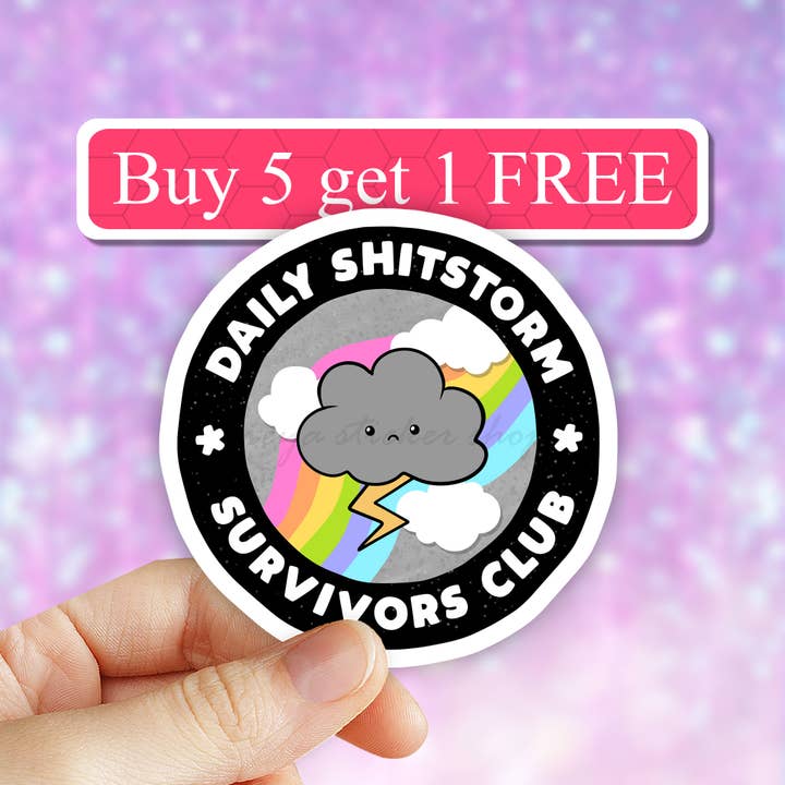 Shitstorm survivor Snarky Unapologetic sticker, sarcastic for wholesale by Neya Sticker Shop