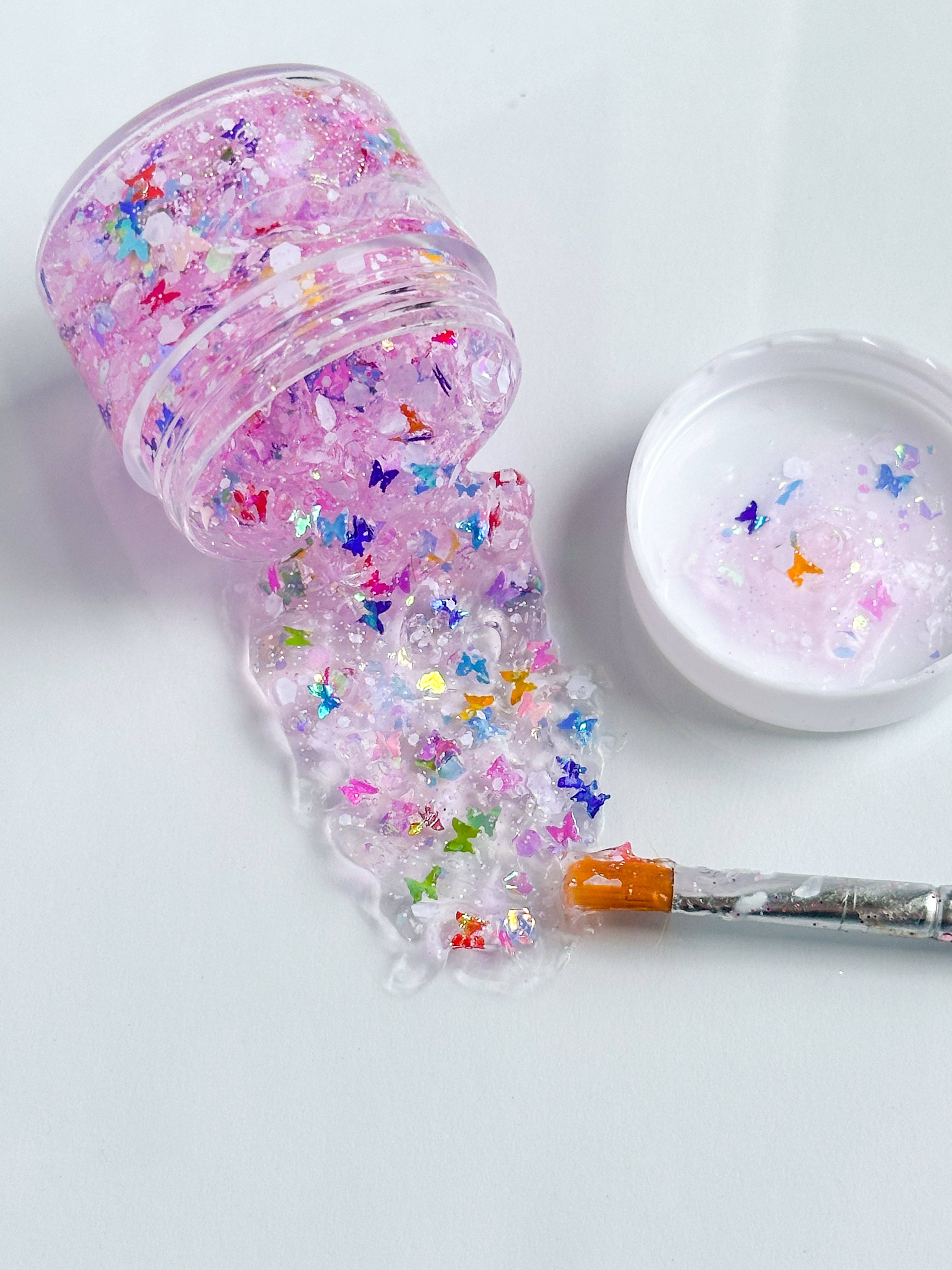 Gussy Up Bow Co – wholesale Hårglitter – Regnbågsfjäril Hårglitter1