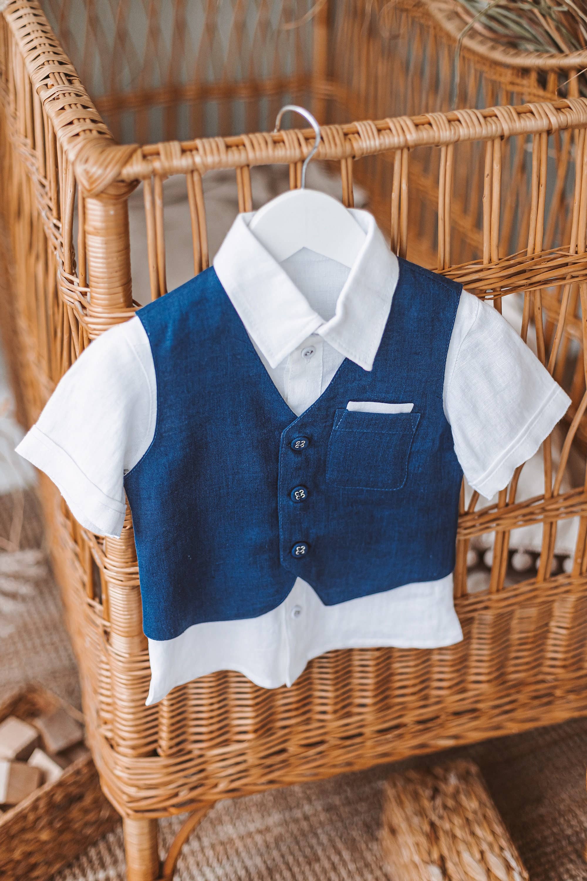 Matrinna – wholesale Clothing set – Baby – Baby Boy White Baptism and Christening Outfit6