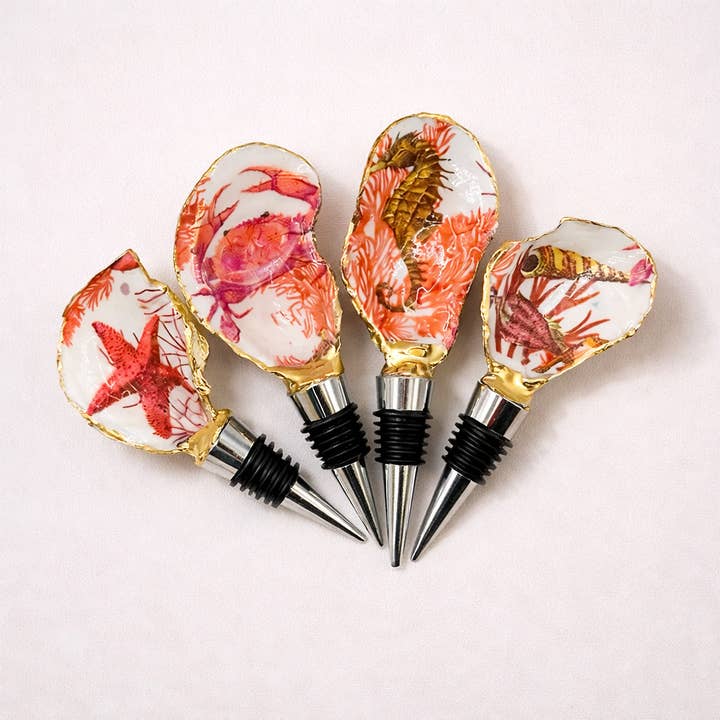 Bouchon d'huître de la vie marine des récifs coralliens|XS–XL (2–4,5 po) pour la vente par Shell Yeah By Jaks LLC