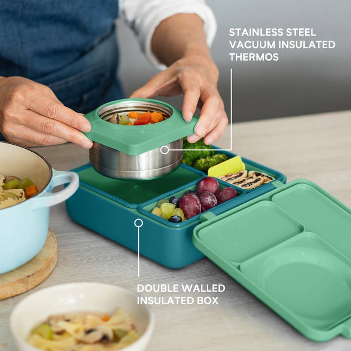 OmieLife - Wholesale Lunch Bag/Box - Kids - OmieBox: Green Meadow