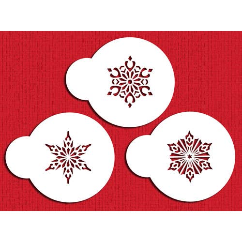 Pochoir Mini Cristal Snowflakes 2 pour la vente par Designer Stencils