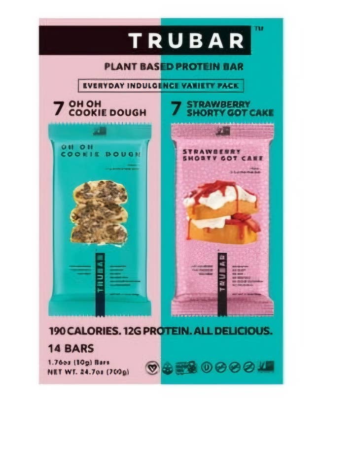 TRUBAR Plant Based Protein Bar Variety Pack 14 Ct for wholesale by Majesitc Health