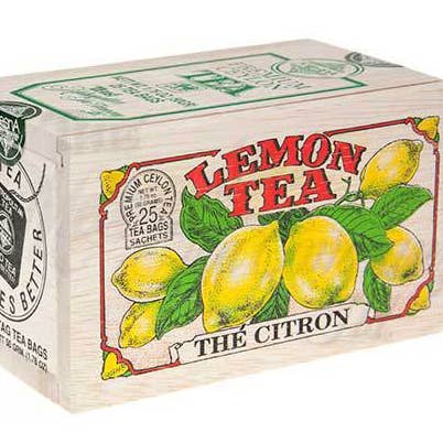 Citroenthee met Decoratieve Houten Doos (25 TBG) voor wholesale door Richloam General Store