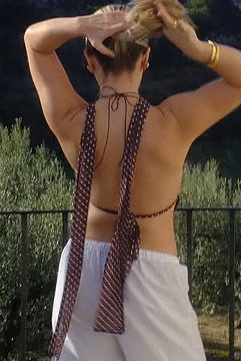 Mccolin - Wholesale Tank Top - Women's - Polka Dot Halter Tank Top6