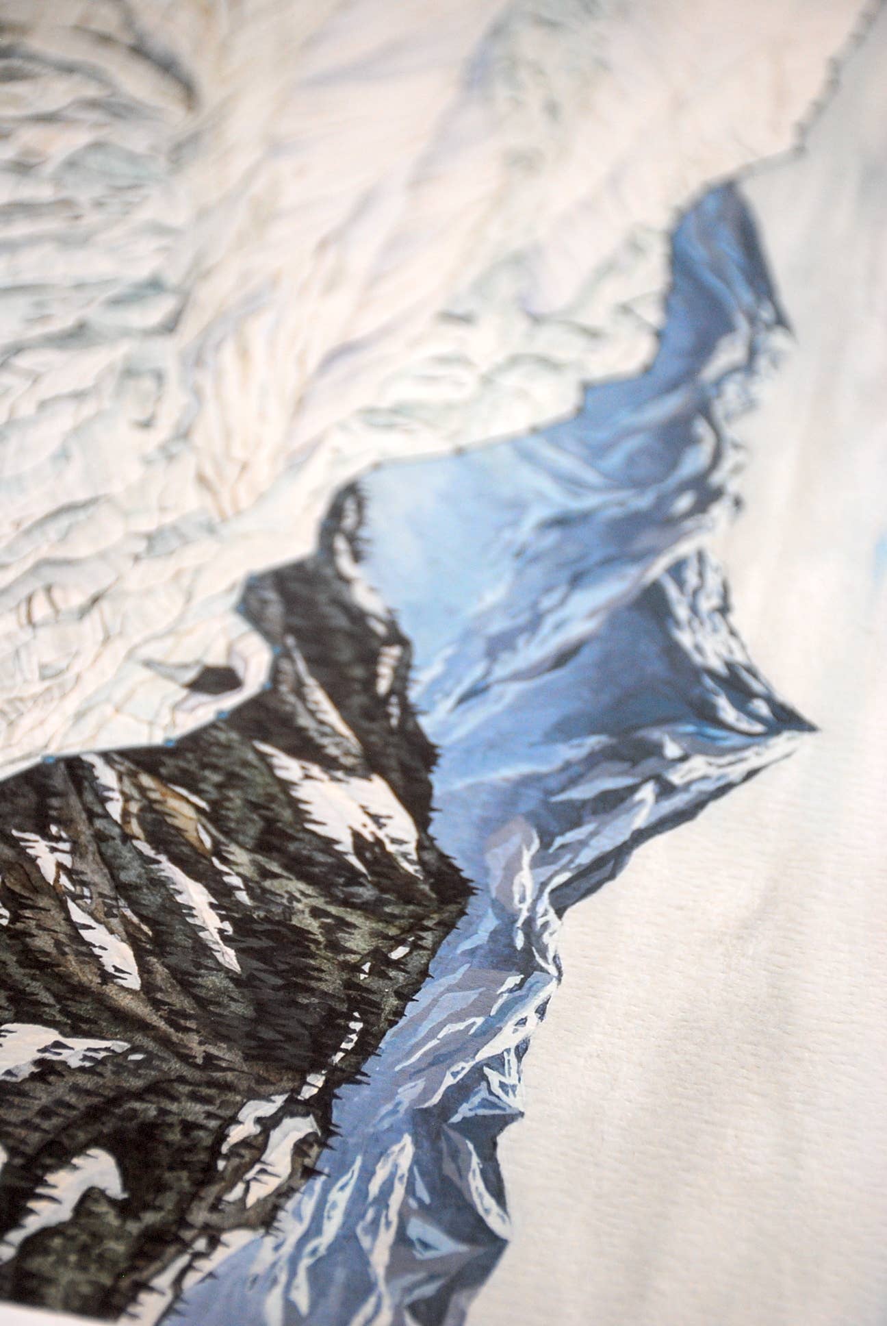 Jill Pelto Art - Wholesale Art Print - Mountain Glacier Art Print2