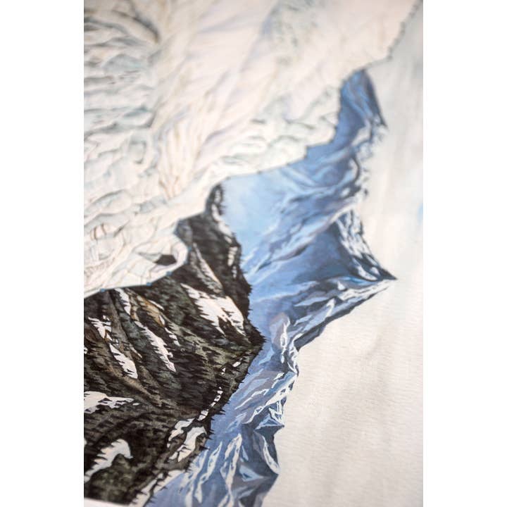 Jill Pelto Art - Wholesale Art Print - Mountain Glacier Art Print2
