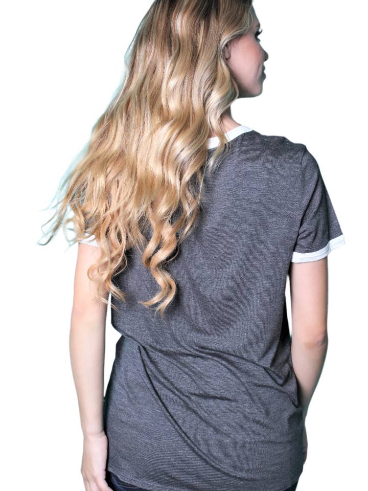 Good Stuff Apparel - Wholesale T-Shirt - Women's - Women's Short Sleeve Solid Ringer T Shirt2