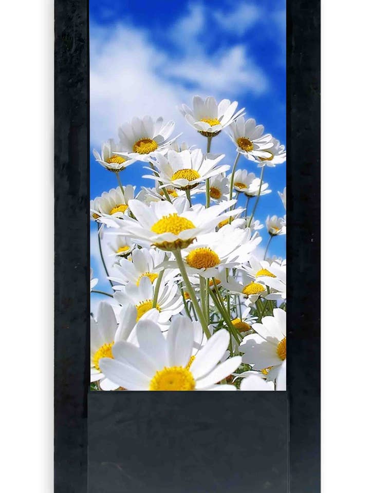 Black table lamp daisies for wholesale by DB GROUP SRL