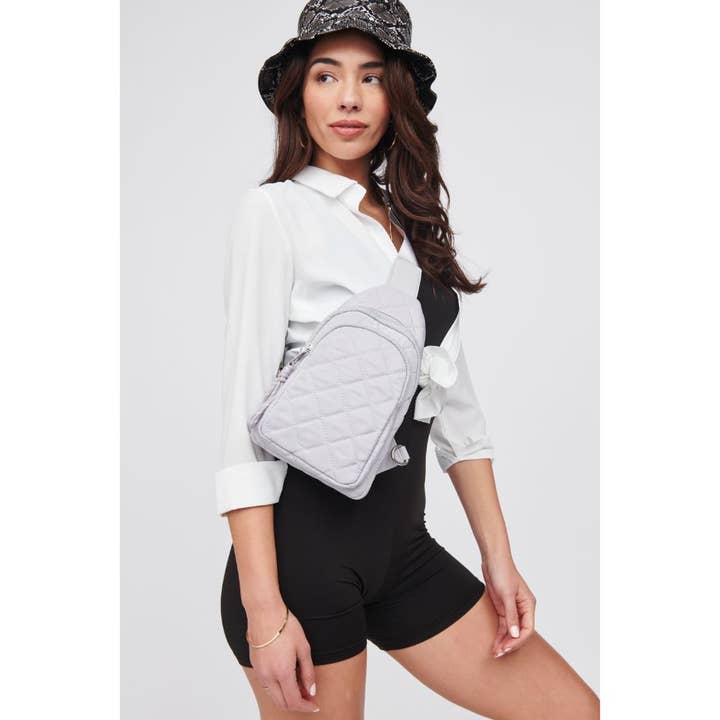 Urban Expressions - Wholesale Crossbody Bag - Women's - Ace - Quilted Nylon Sling Backpack6