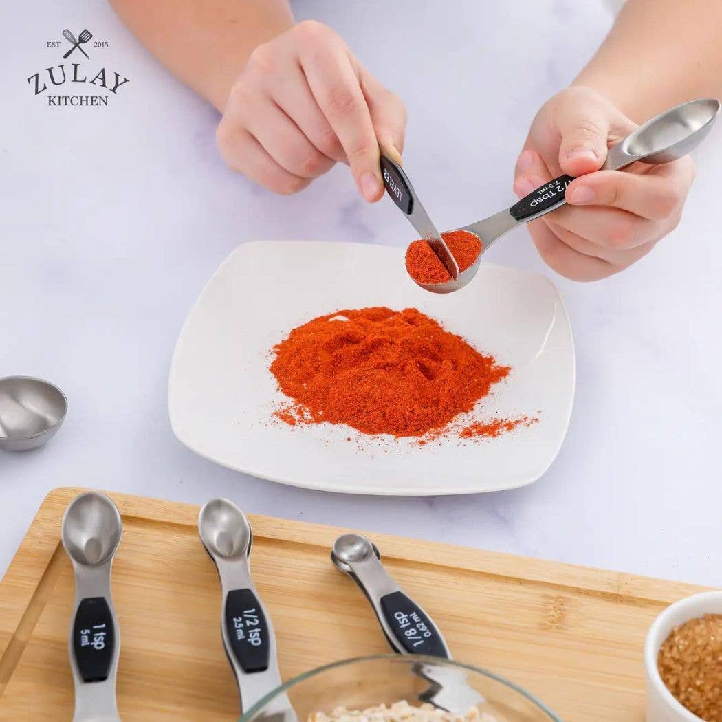 Zulay Kitchen – wholesale Måttsked – Stapelbara magnetiska skedar Set med 84