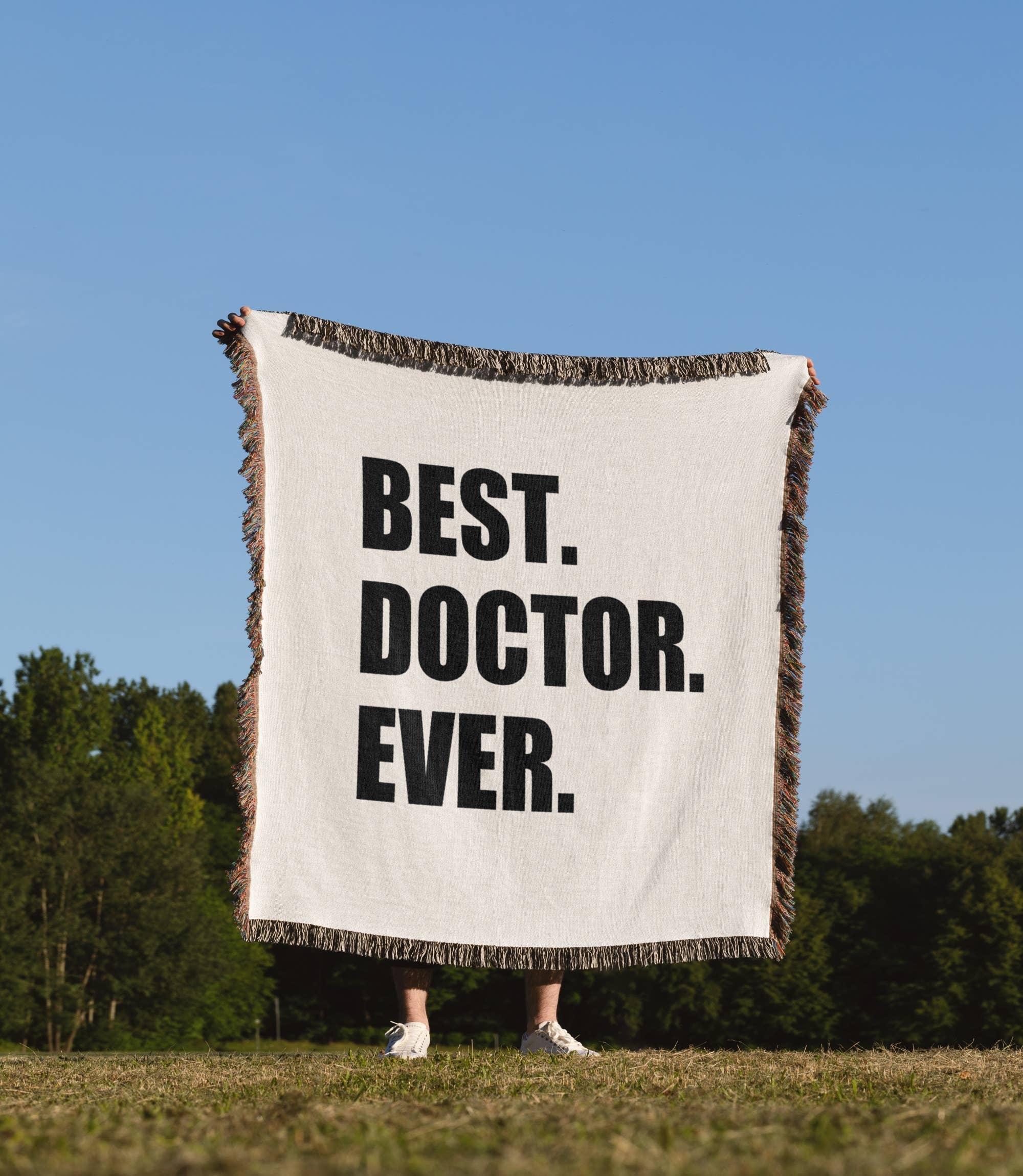 3dRose - Vendita all'ingrosso Plaid - 3dRose, Miglior Dottore di Sempre - regalo divertente per orgoglio professionale per medici di base, specialisti e dottori di ricerca, Coperta1