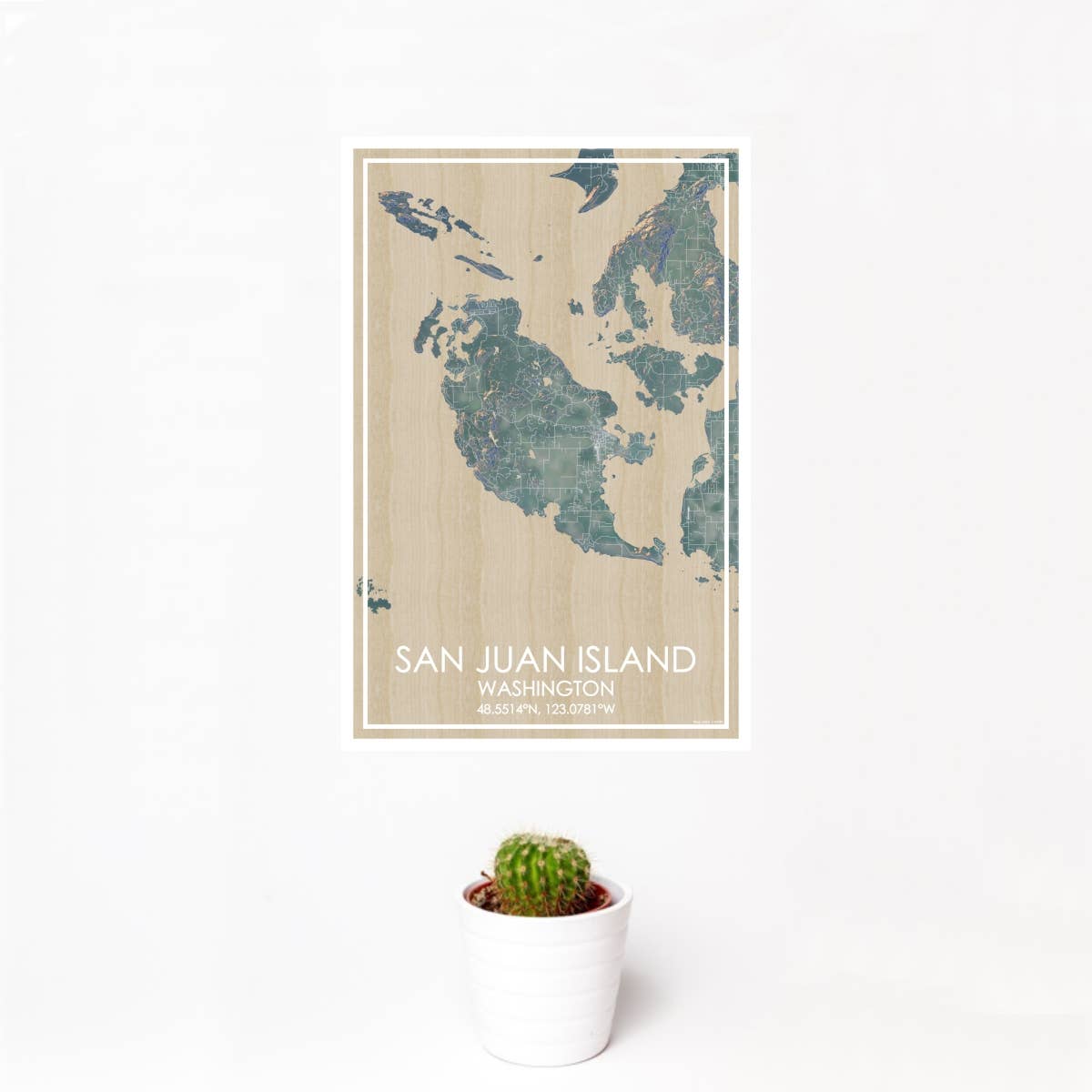 JACE.design - Vente Affiche d'art - San Juan Island WA Imprimer Carte Après-midi0