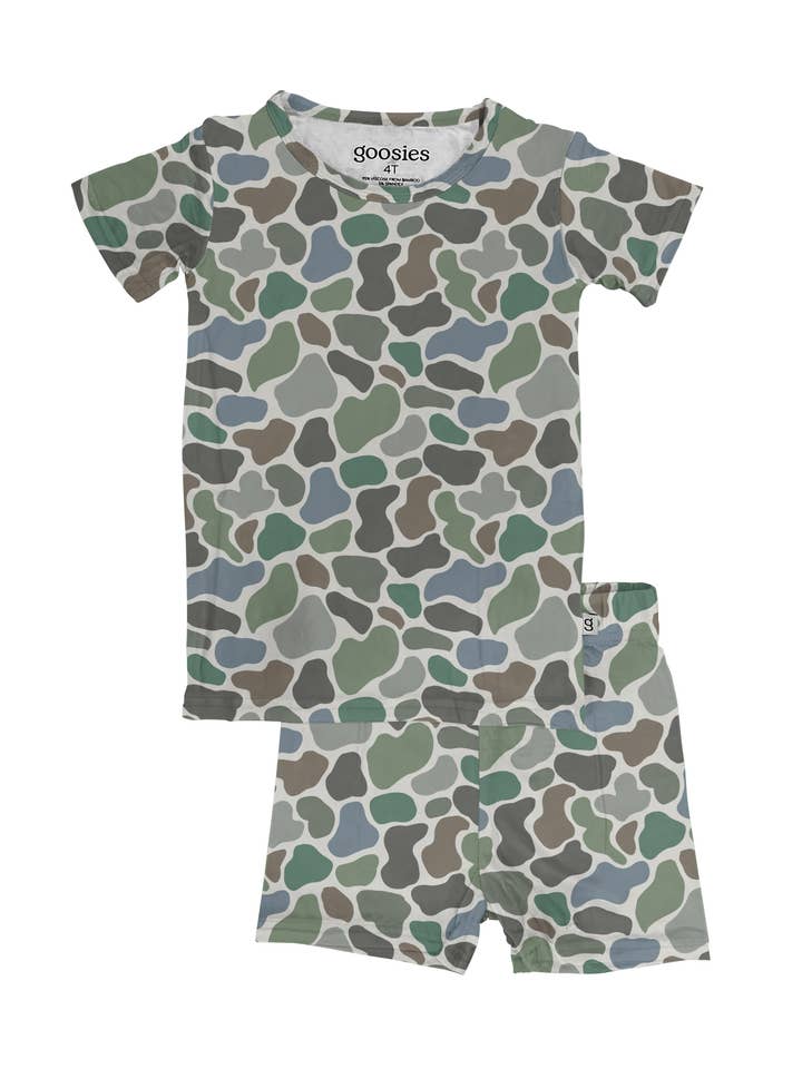 SS 2pc PJs - Camo for wholesale by Goosies