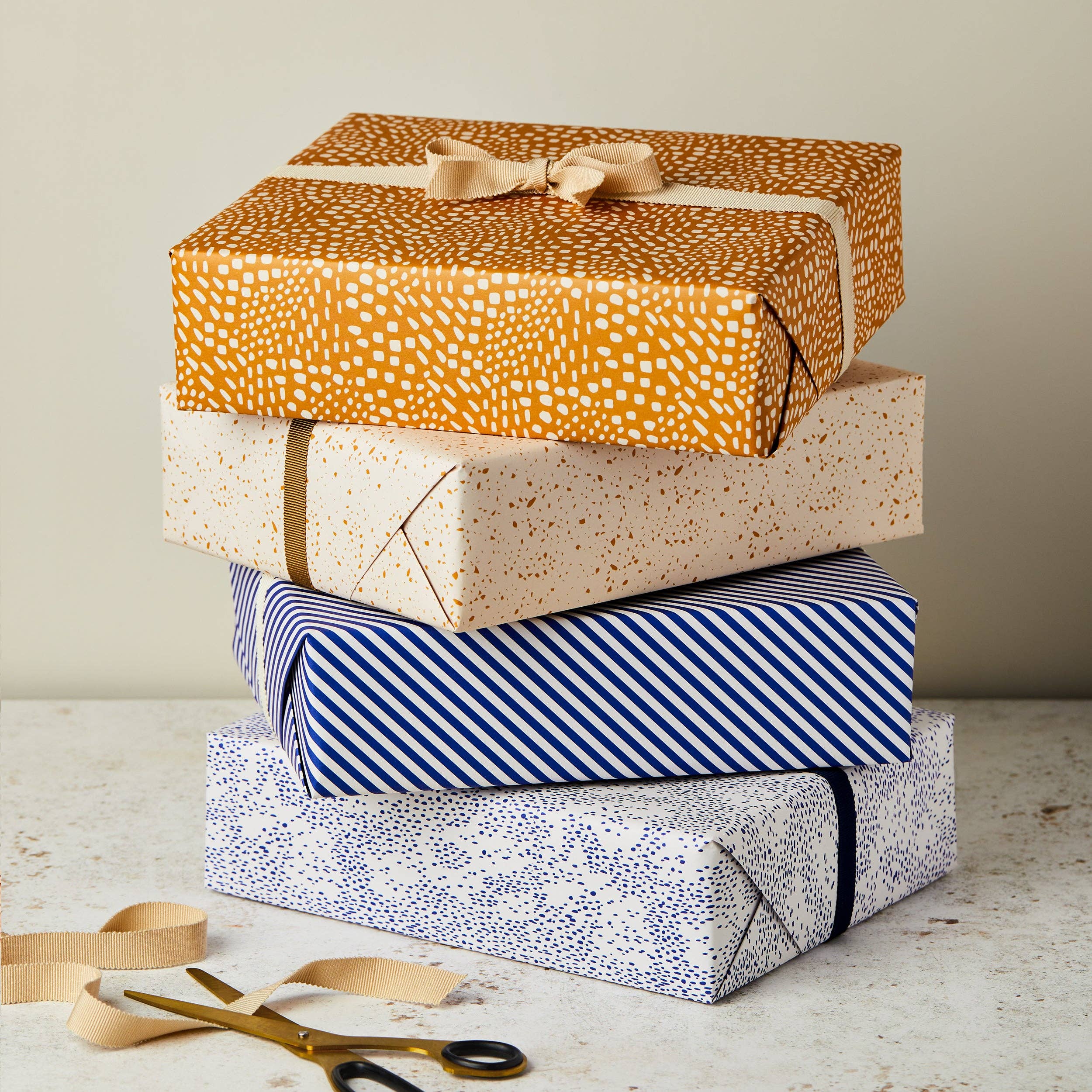 Ink & Bloom – wholesale Omslagspapper – Senap Ensidig Wrap1