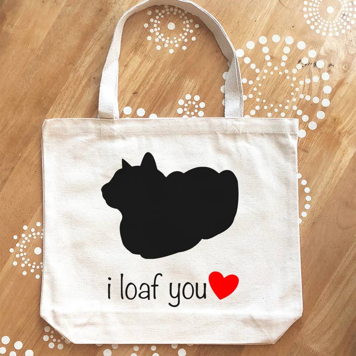Bolso de mano I Loaf you cat para venta al por mayor de Jaycat Designs