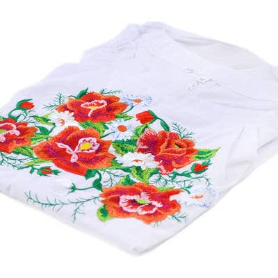 Shirt 23" Poppies Theme for wholesale by Polmedia Polish Pottery