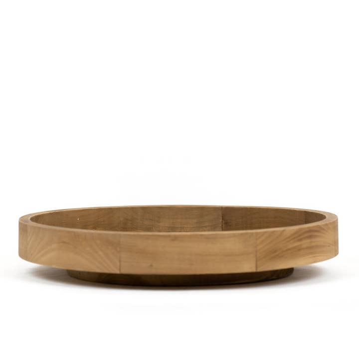 Adams & Co. - Wholesale Lazy Susan - 11771 - 16x16x3 wood spin tray ORGANIZE KITCHEN