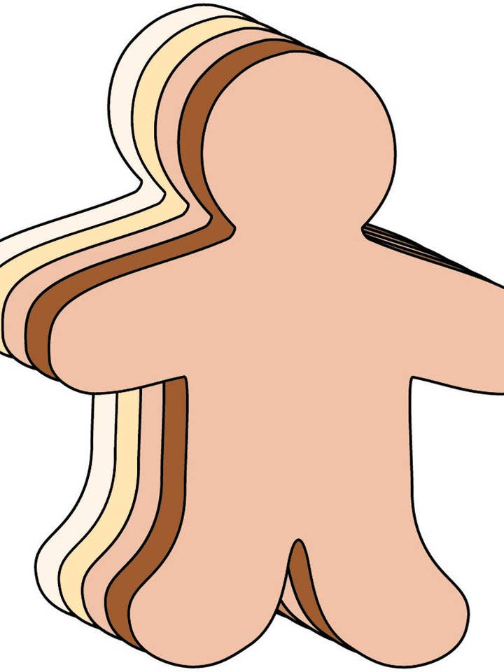 Person Multicultural Creative Cut-Outs- 5.5” for wholesale by Creative Shapes Etc.