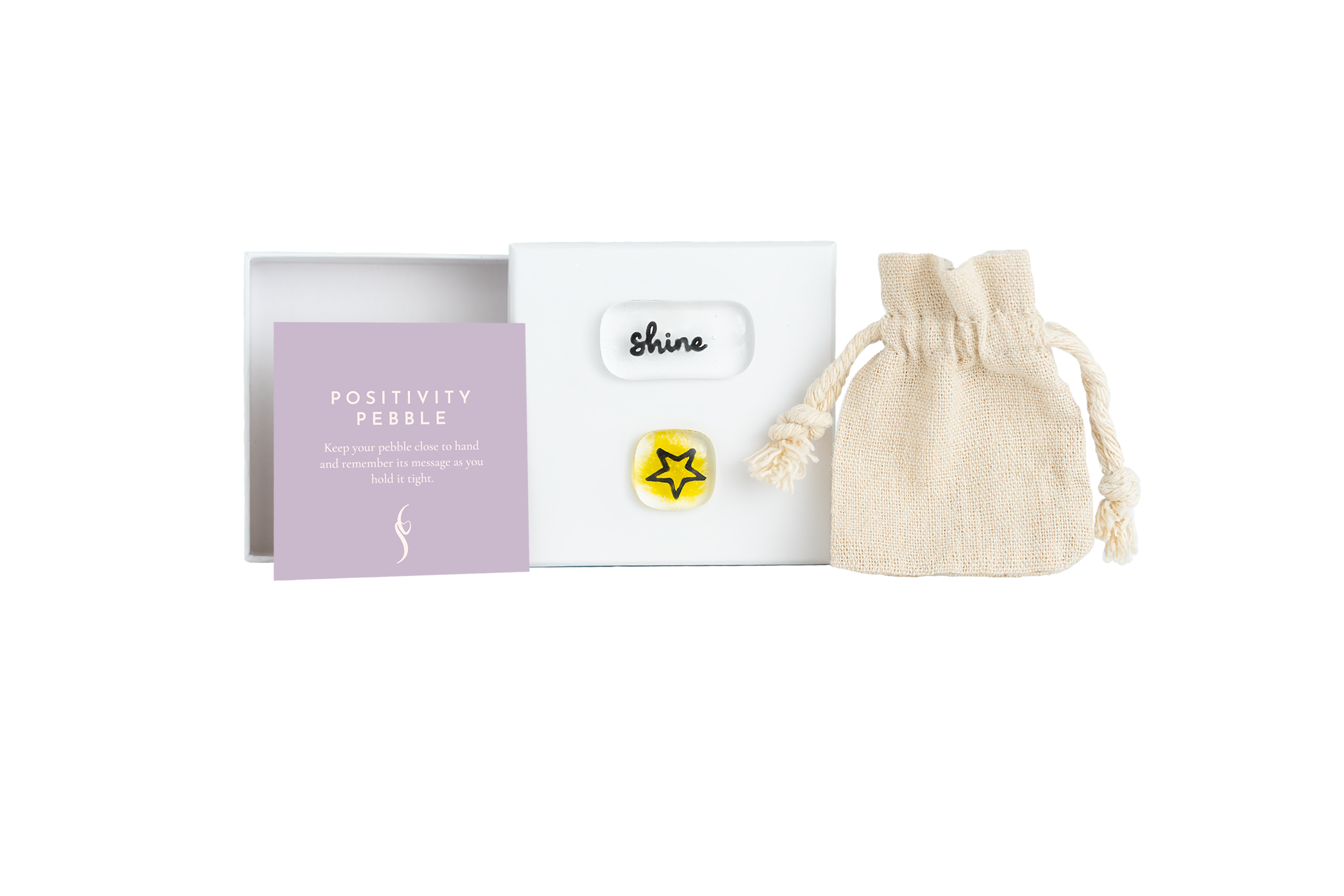 Salvia Glass - Wholesale Keepsake Coin/Token - Shine Positivity Pebble set -  fused glass pocket pebbles.2