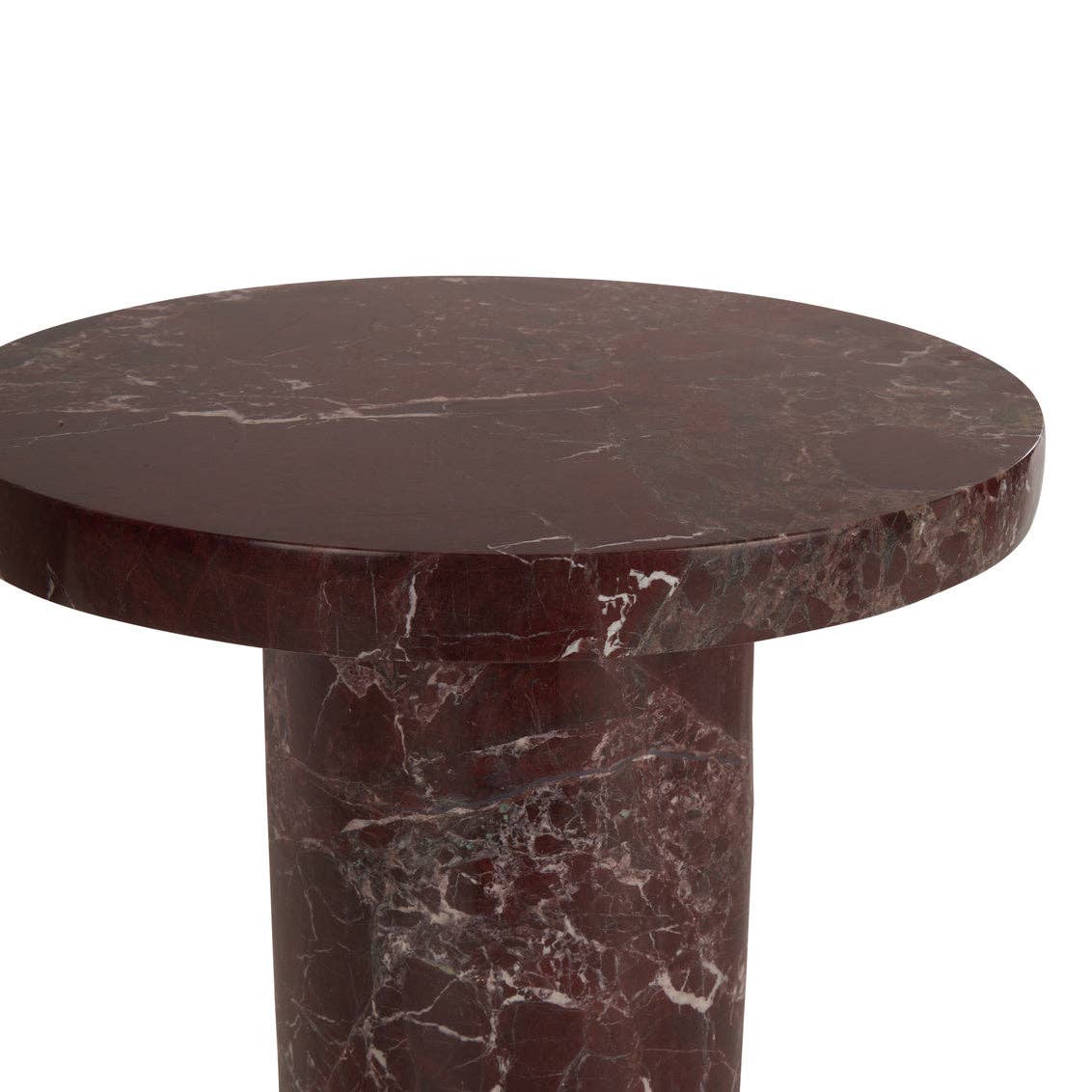 LOOMLAN - Wholesale Side Table - George Red Marble Side Table4
