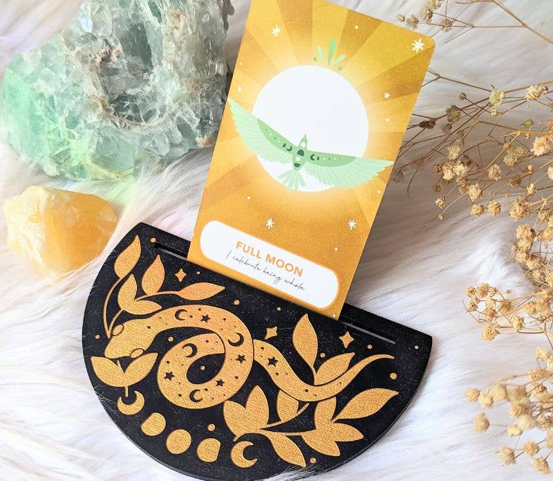 Goddess Provisions - Venta al por mayor Cartas del tarot - Expositor de cartas Cosmic Serpent Tarot Oracle con forma de serpiente0