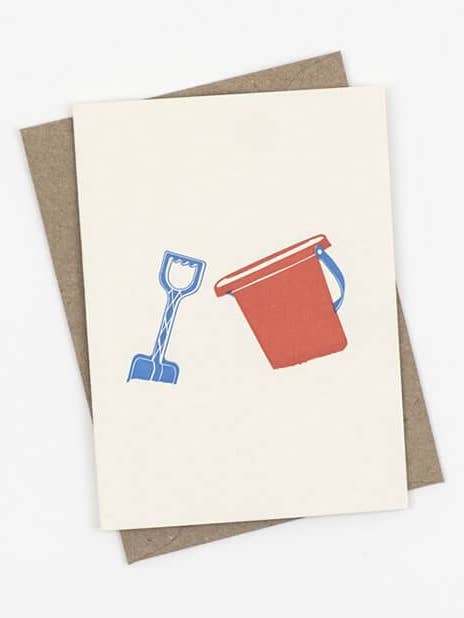 Carte de notes Bucket & Spade pour la vente par Penguin Ink