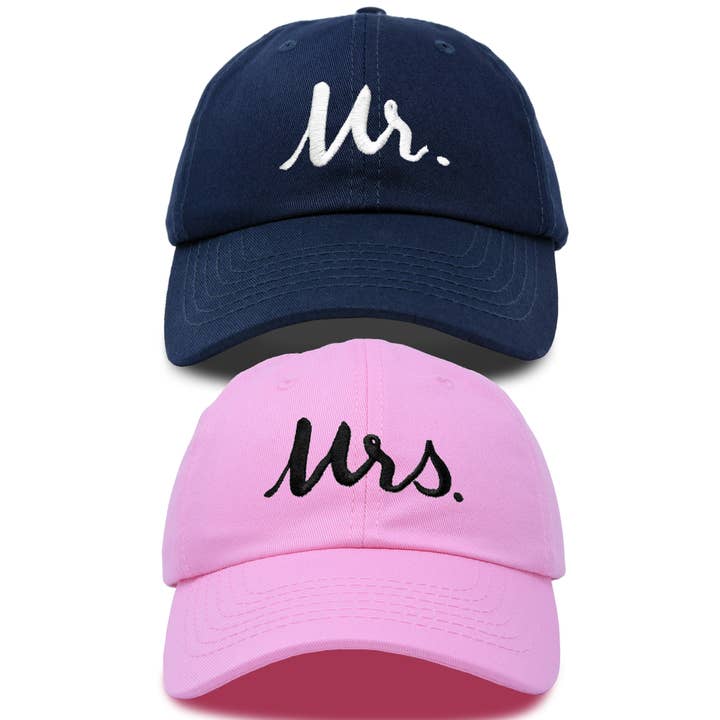 Dalix - Wholesale Baseball Cap - Unisex - DALIX Mr and Mrs Baseball Cap Matching Couples Hat Set16