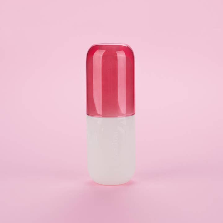 Balvi - Wholesale Water Bottle - Botella & Vaso, Water Pill, 550 ml, white/pink1