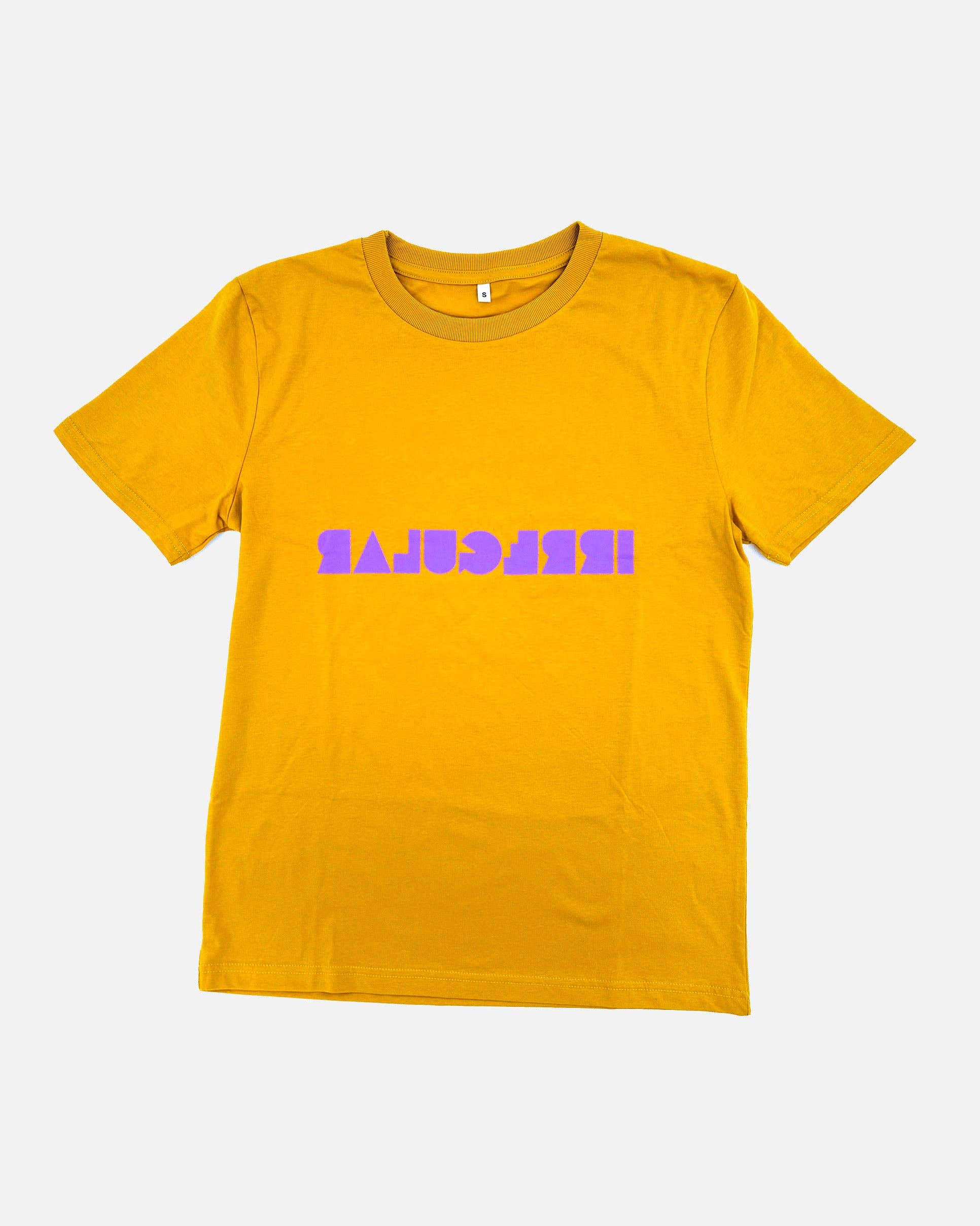 Irregular Sleep Pattern – wholesale Screen printed t-shirt – unisex – Regular-fit Irregular T-shirt in Mustard0