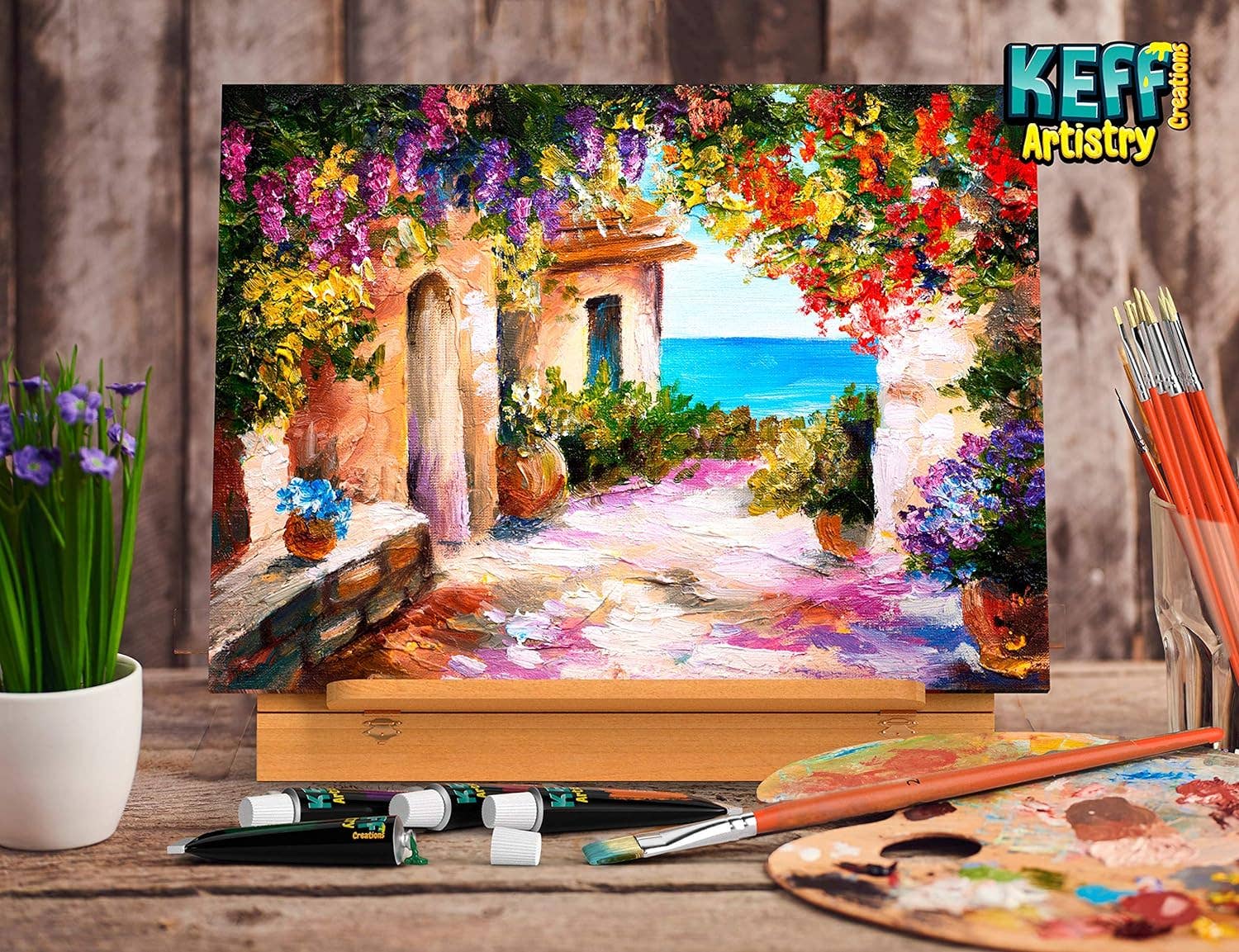 Keff Creations – wholesale DIY craft kit – Oil Paint Set for Adults & Kids - Oil Based Paints and more5