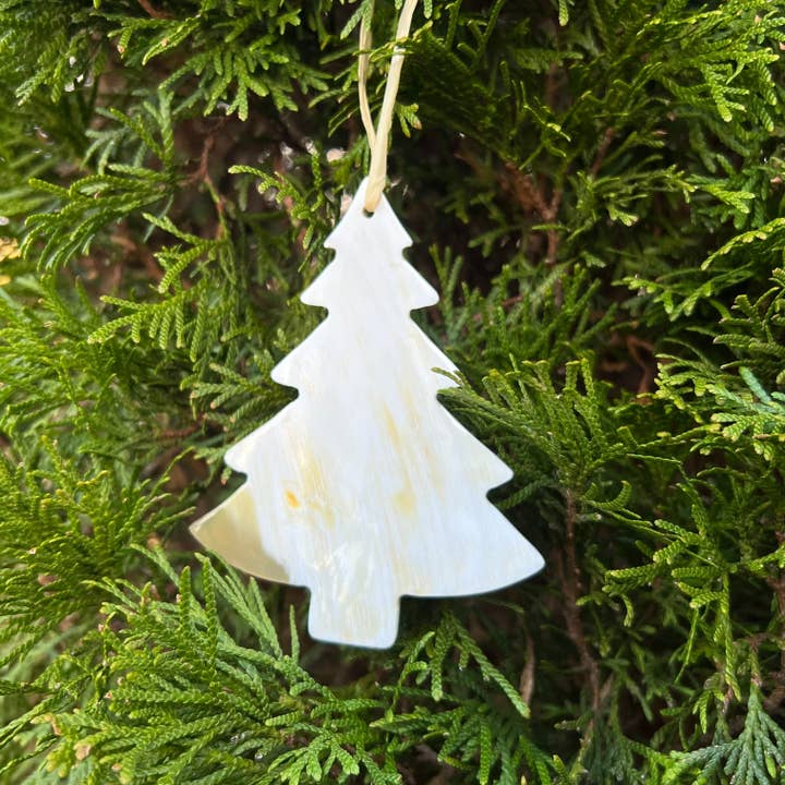 Horn Evergreen Tree Ornament for wholesale by MAADILI COLLECTIVE
