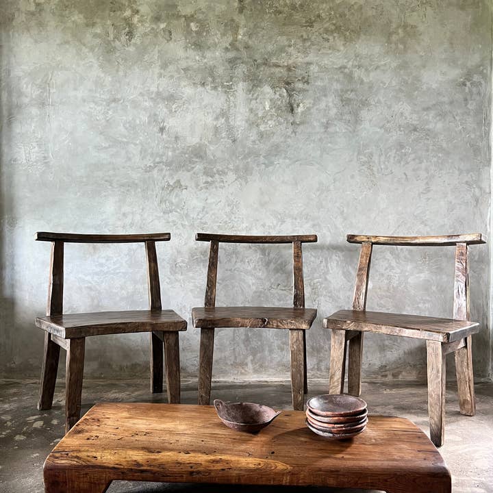 Office Objets – wholesale Chair – Large chair or armchair in antique teak H84 L6086