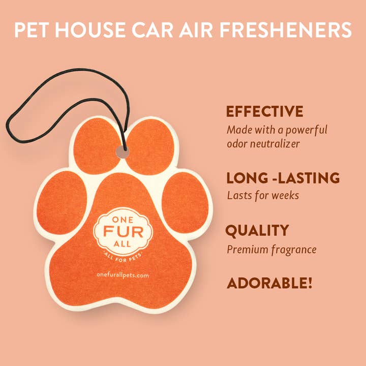 Pet House by One Fur All - Wholesale Car Freshener - Unisex - Mandarin Sage Car Air Freshener3