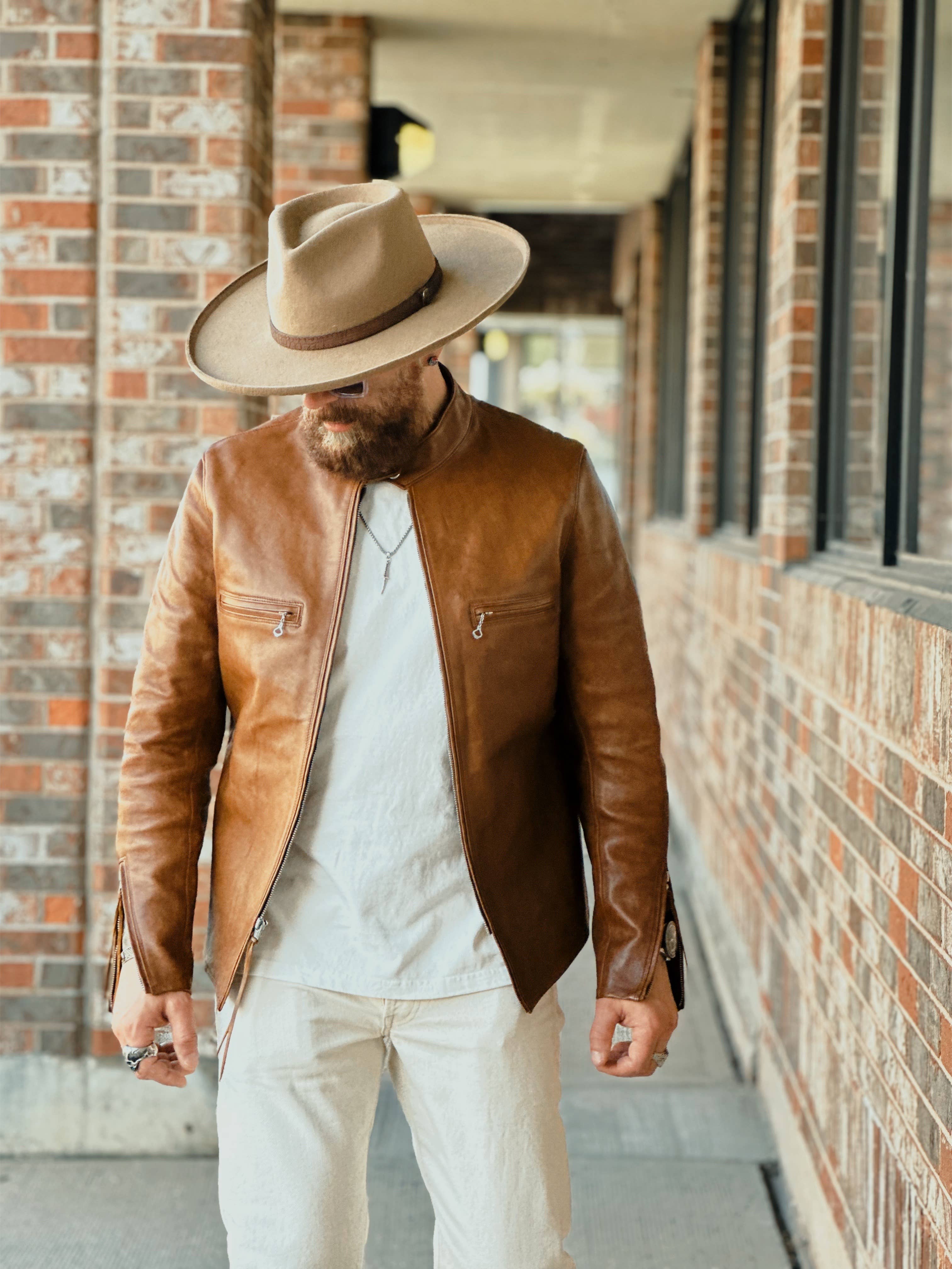 American Hat Makers - Vendita all'ingrosso Fedora - Unisex - Cappello Fedora in feltro di lana con bordo stretto - modello Hudson31