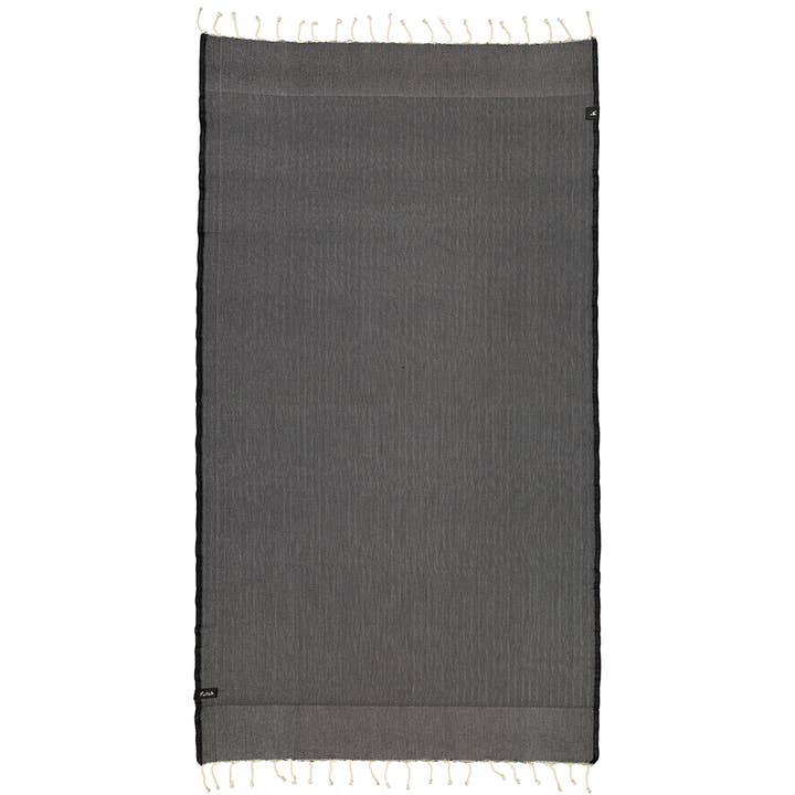 Ericeira Schwarzes Strandtuch für den Großhandel von Futah