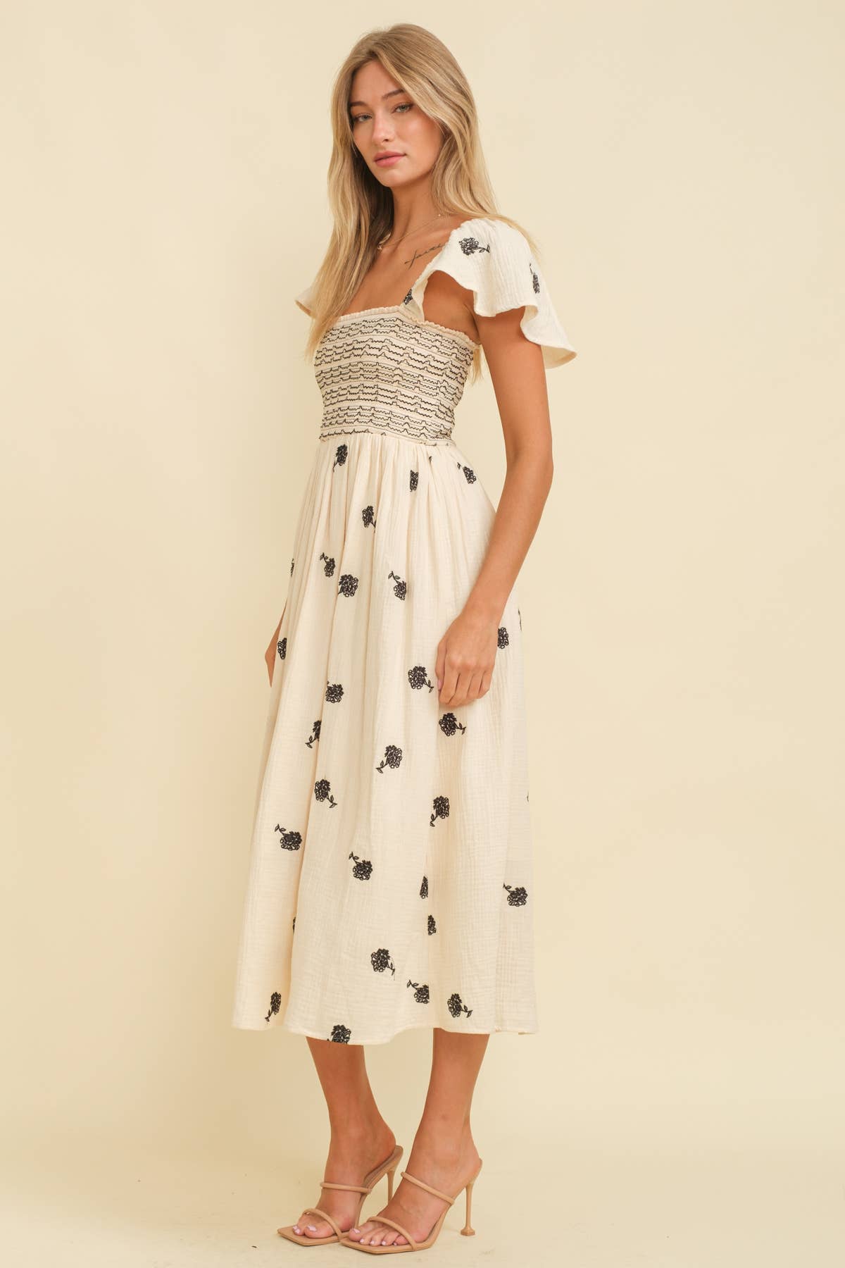 Cloud Ten - Venta al por mayor Vestido - Mujer - CD13371 - VESTIDO EMBO FLORAL2