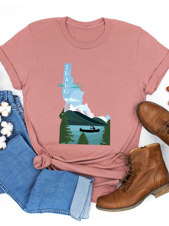MANICA CORTA UNISEX Idaho per la vendita all'ingrosso da parte di COLORBEAR