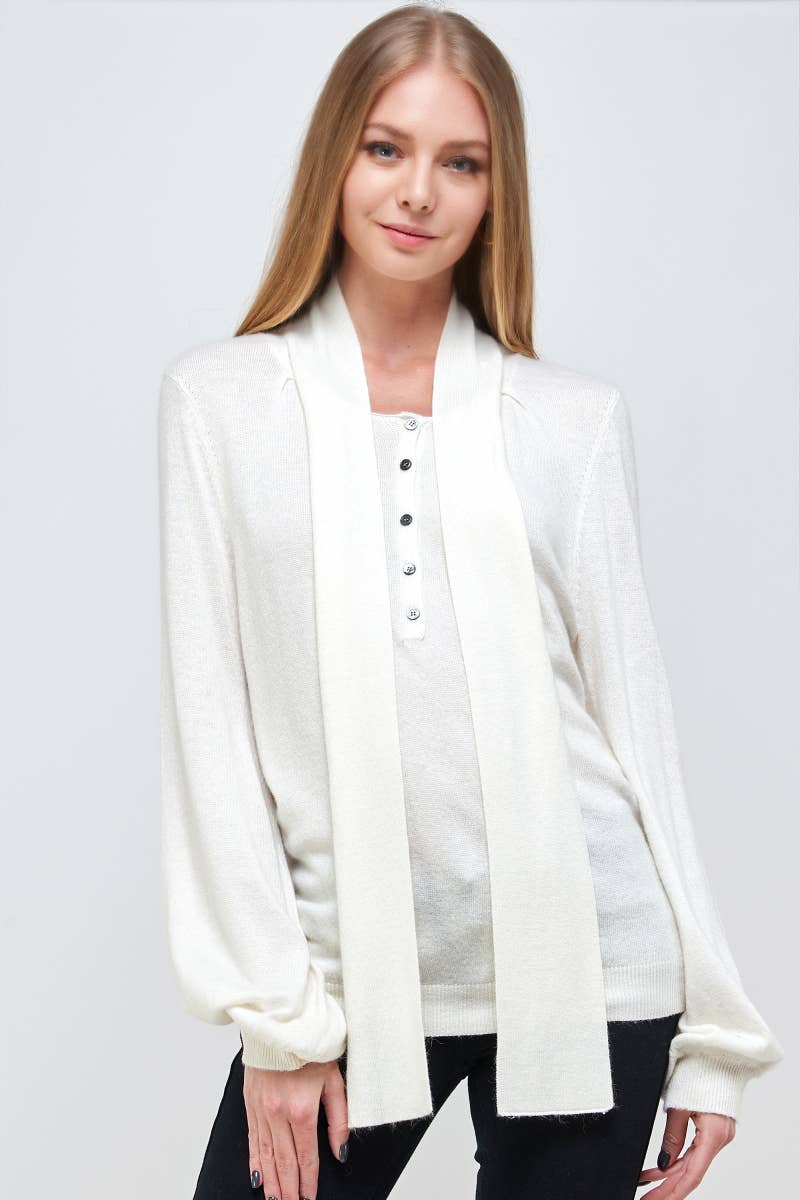 OLIVE MAUVE - Wholesale Knit Sweater - Women's - ST# FCL1260SW Tied neck henley sweater top9