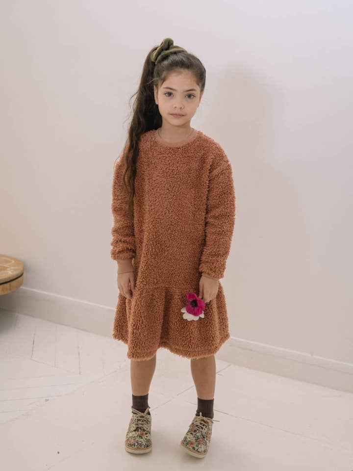 Chicas Minio Altrosa Kleid für den Großhandel von Studio Bohème Paris