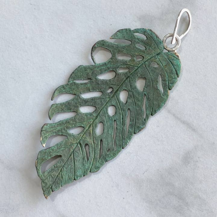 Monstera Dubia Statement Pendant for wholesale by J.Mancarella Jewelry