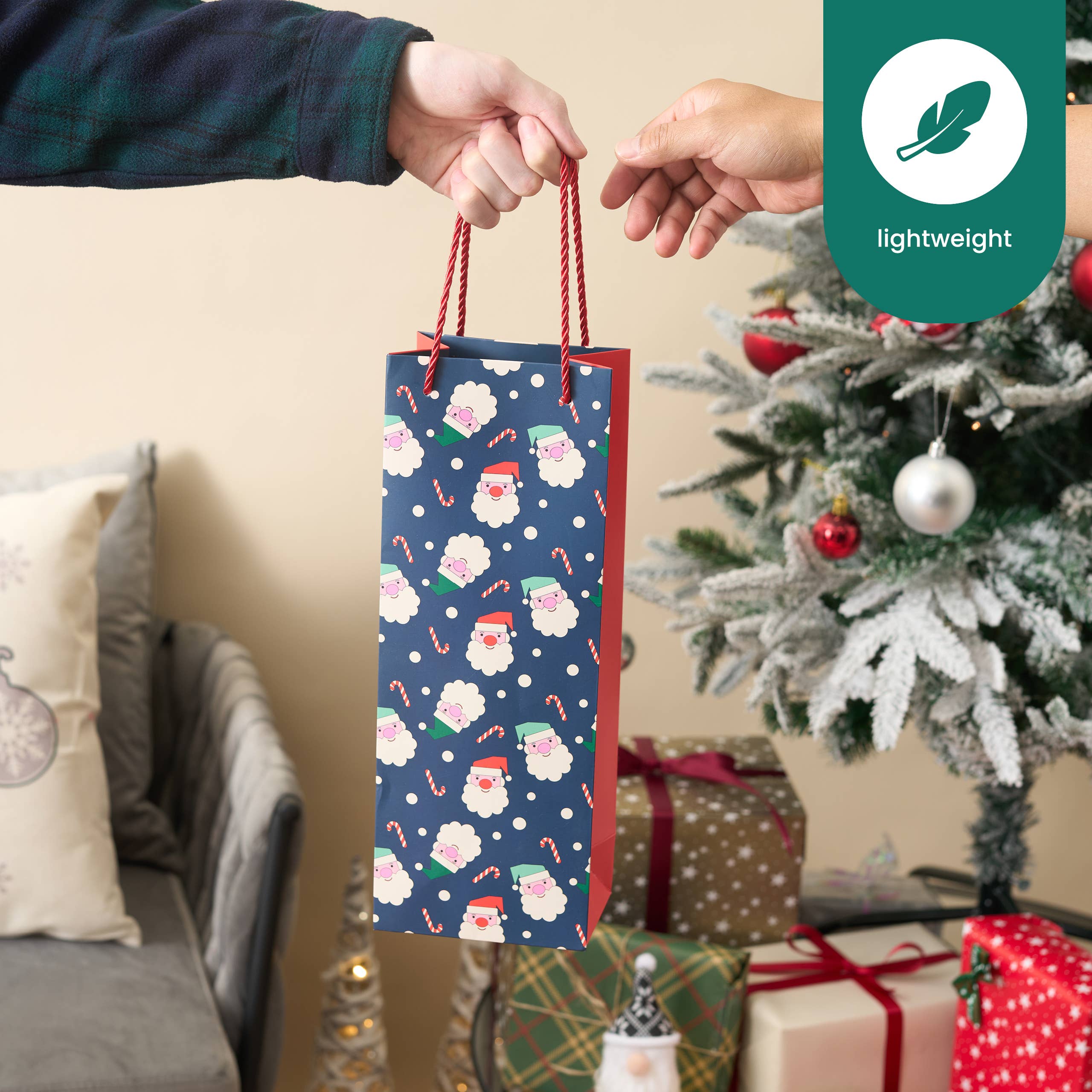 The Twiddlers – wholesale Wine gift bag – 12 Pcs Premium Christmas Single Wine Bottle Gift Bags4