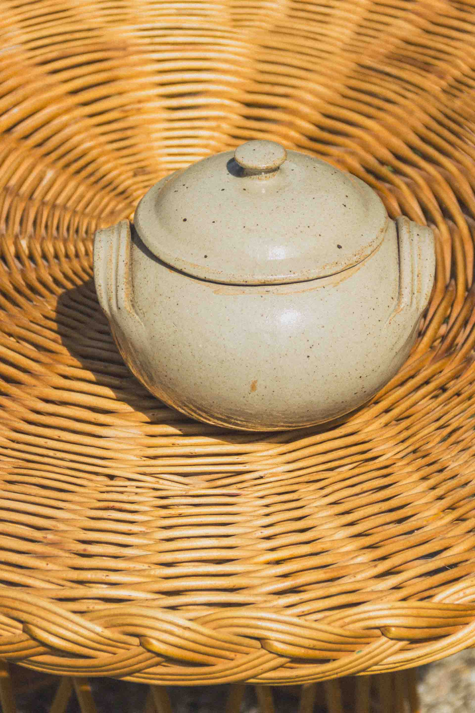 Eloge - Wholesale Jar - Sandstone sugar bowl1