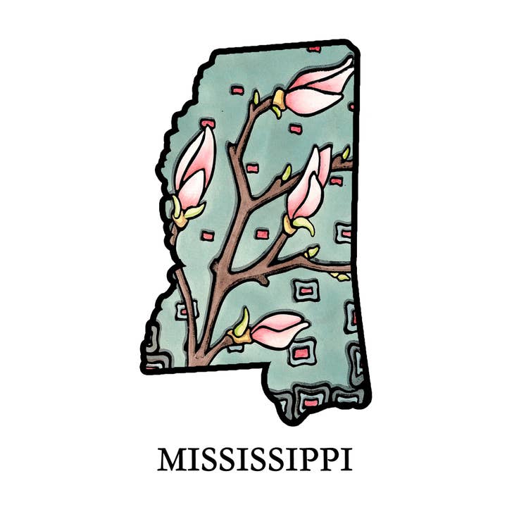 Sarah Angst Art - Wholesale Postcard - Custom Name Dropped State Postcards - Pack of 10012