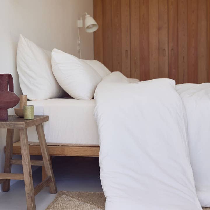 Torres Novas - Wholesale Duvet Cover - Roupa de Cama de Algodão Lavado Branco Tavira4